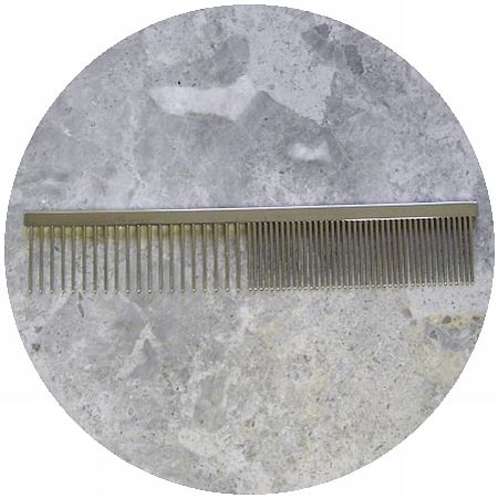 Herm Sprenger Chromed Brass Combi Finishing Dog Comb
